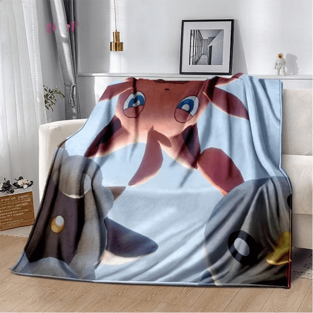 Warm flannel Palworld throw blanket