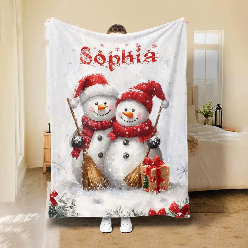 Personalized Christmas blanket