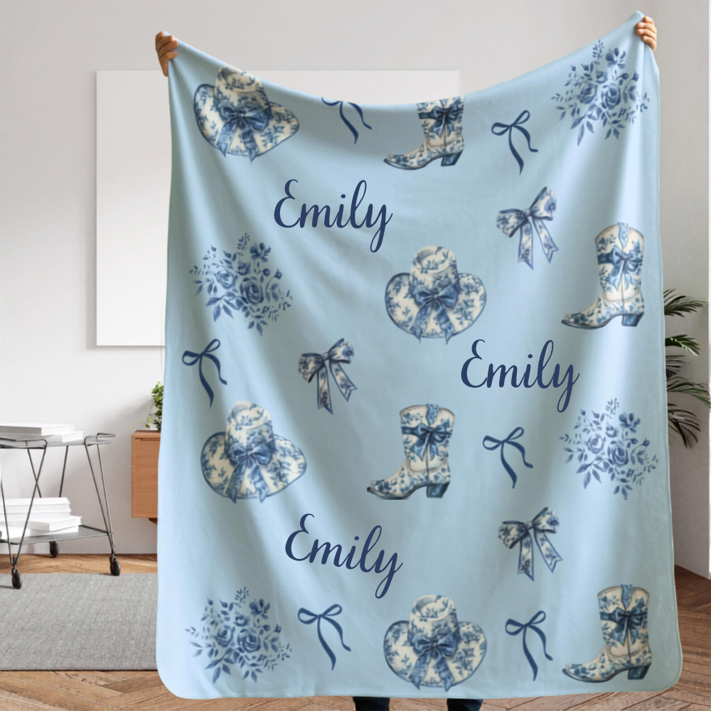 personalized horse lover blanket for girl