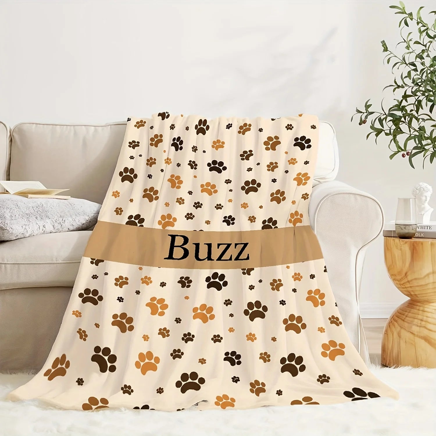 dog and cat blanket personalized gift idea