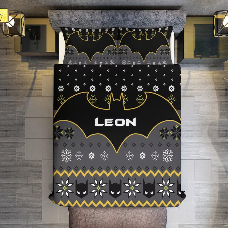 Personalized batman bedding
