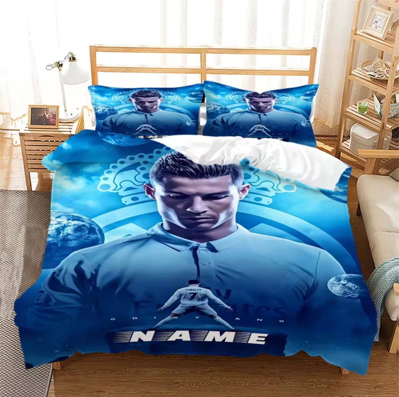 Personalized sports bedding