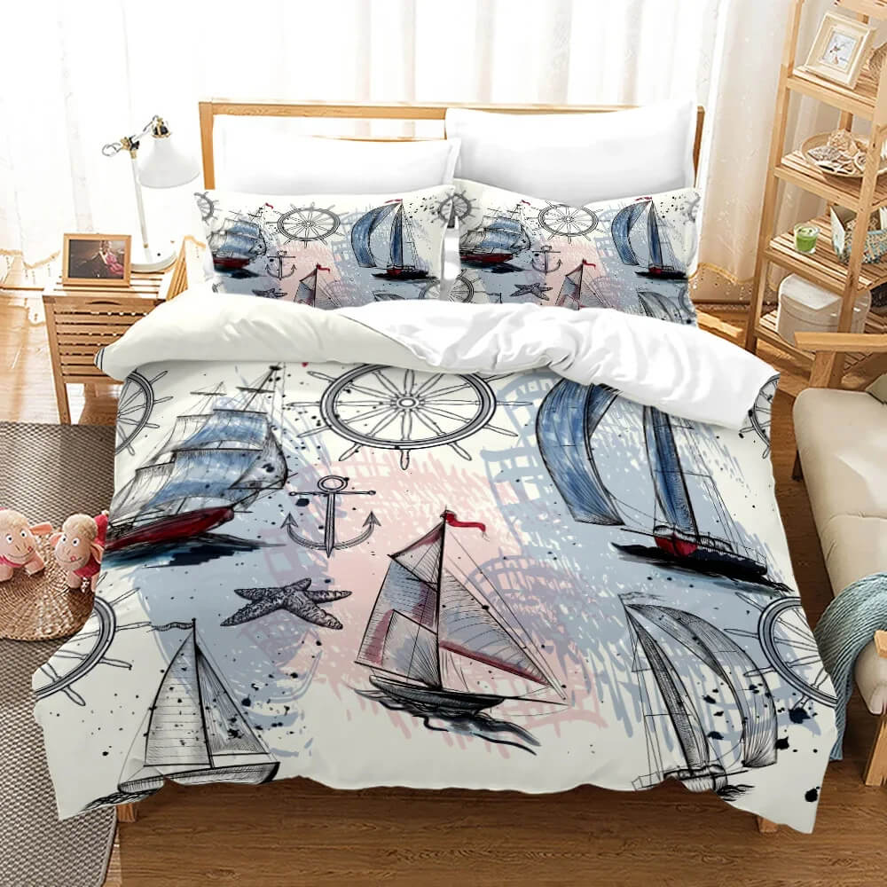 Pirate duvet cover soft microfiber