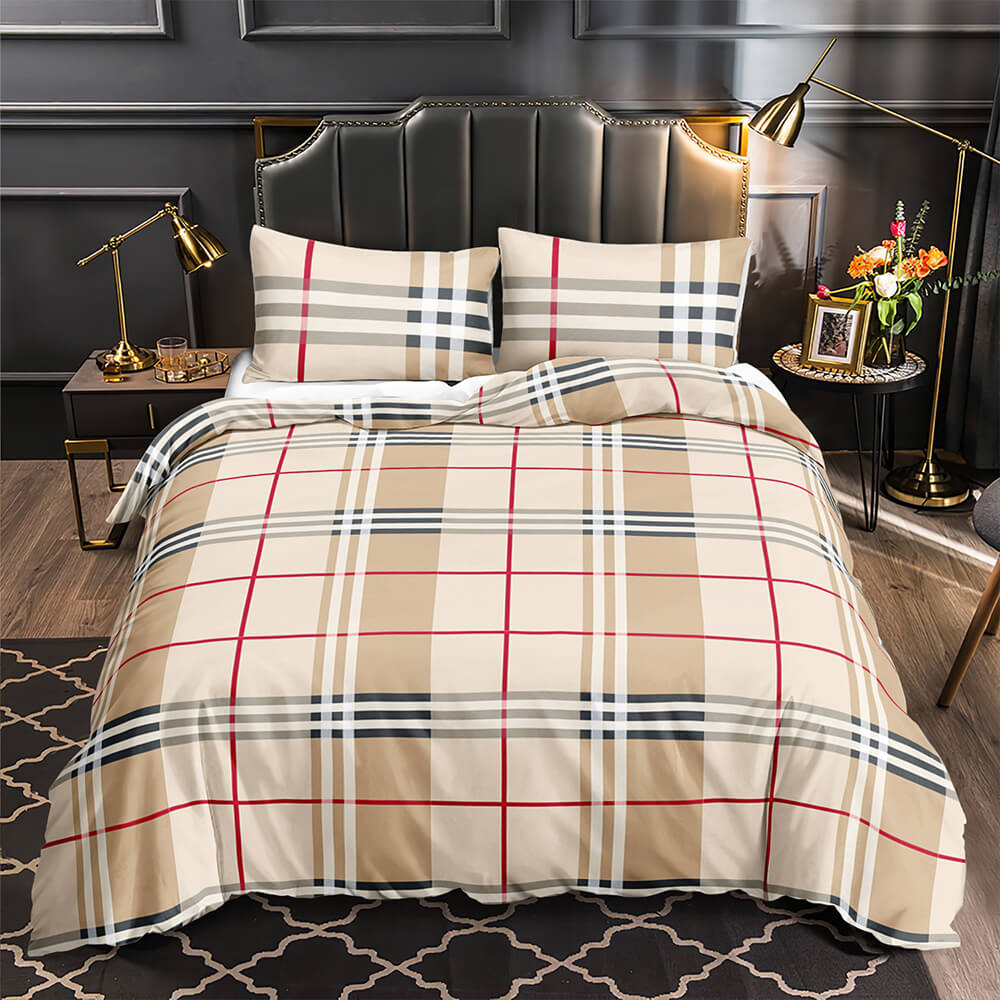 Plaid bedding for adults