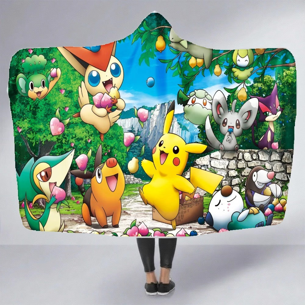Pokémon Anime Hooded Blanket for Kids
