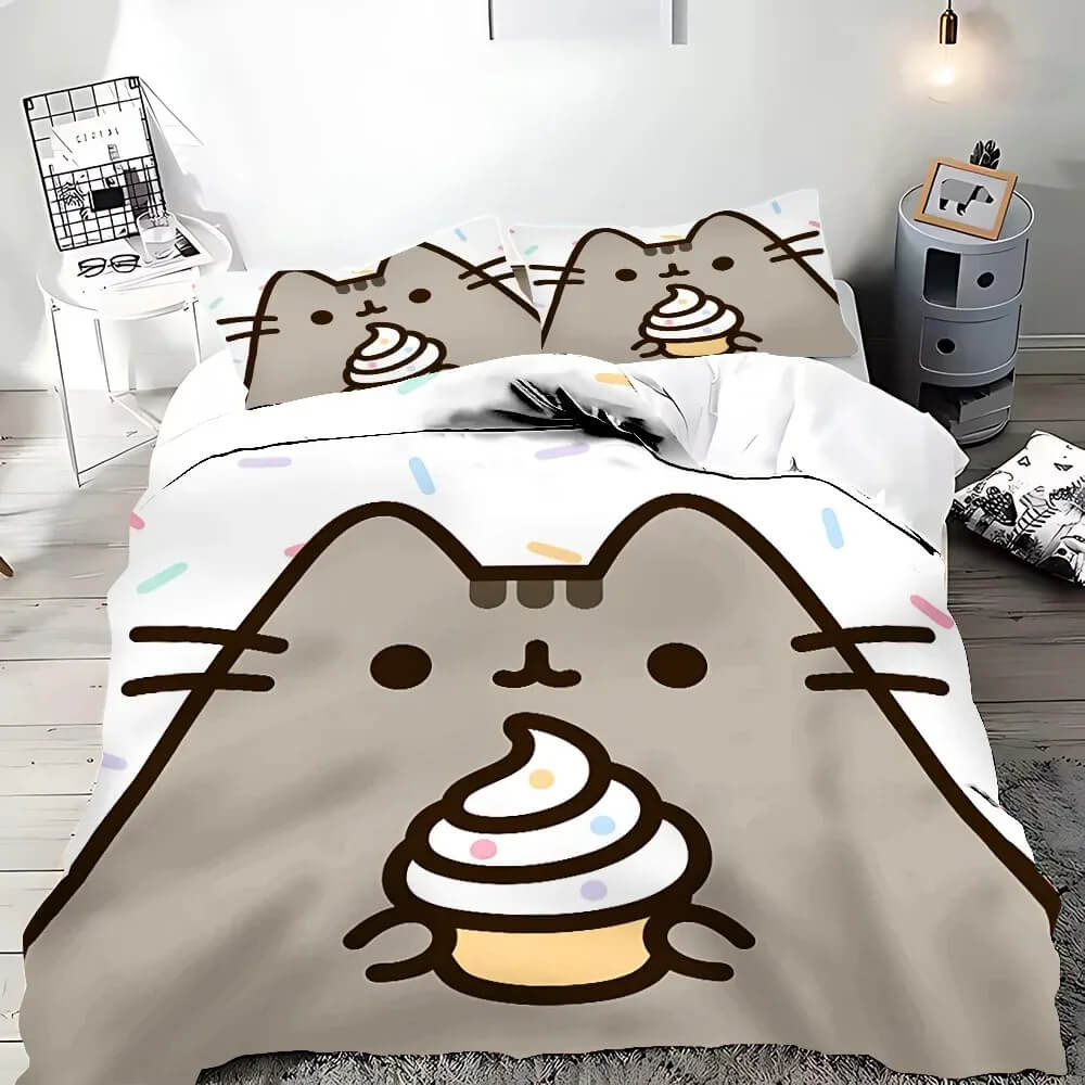 Cat lover Pusheen bedding set