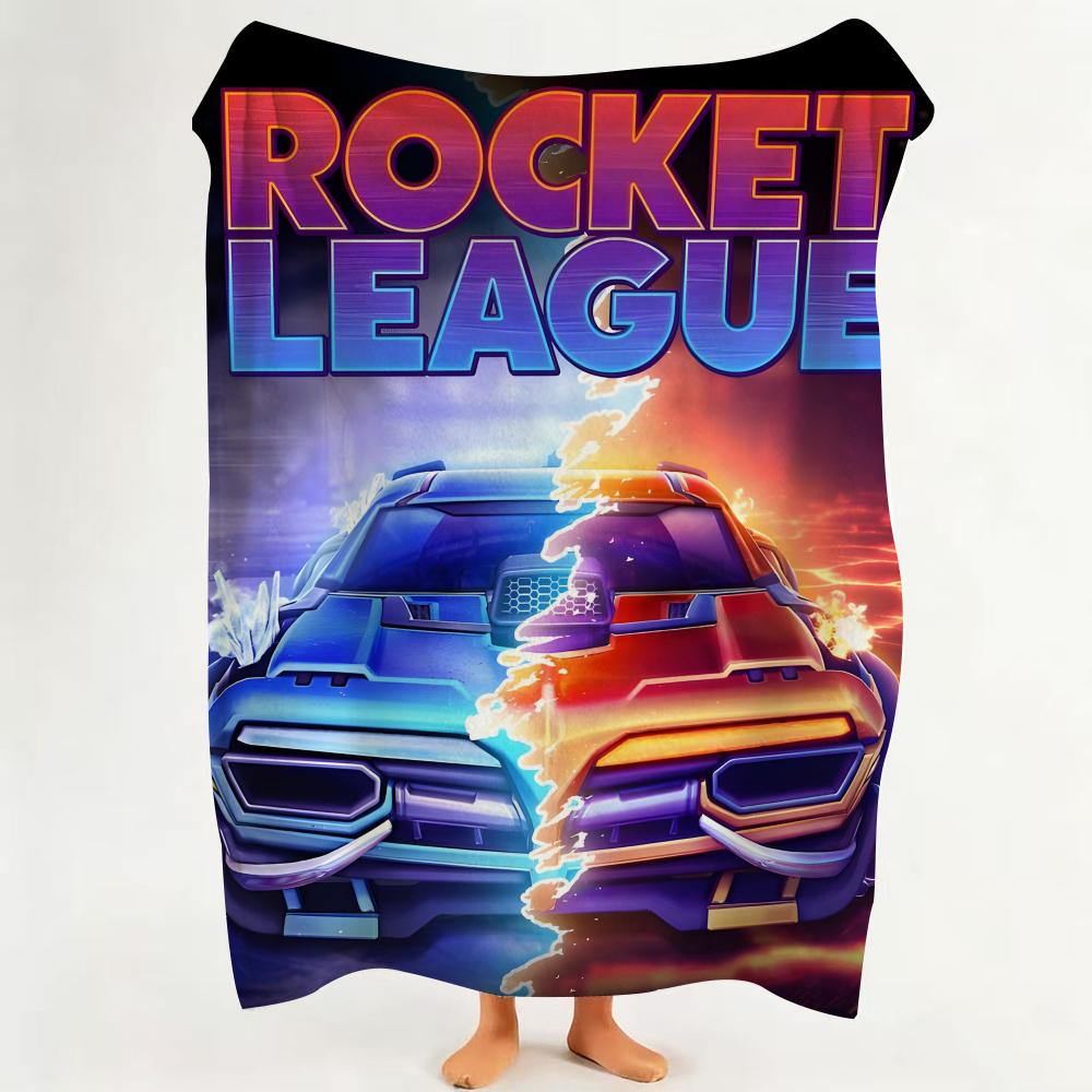 cozy Rocket League throw blanket for gamers