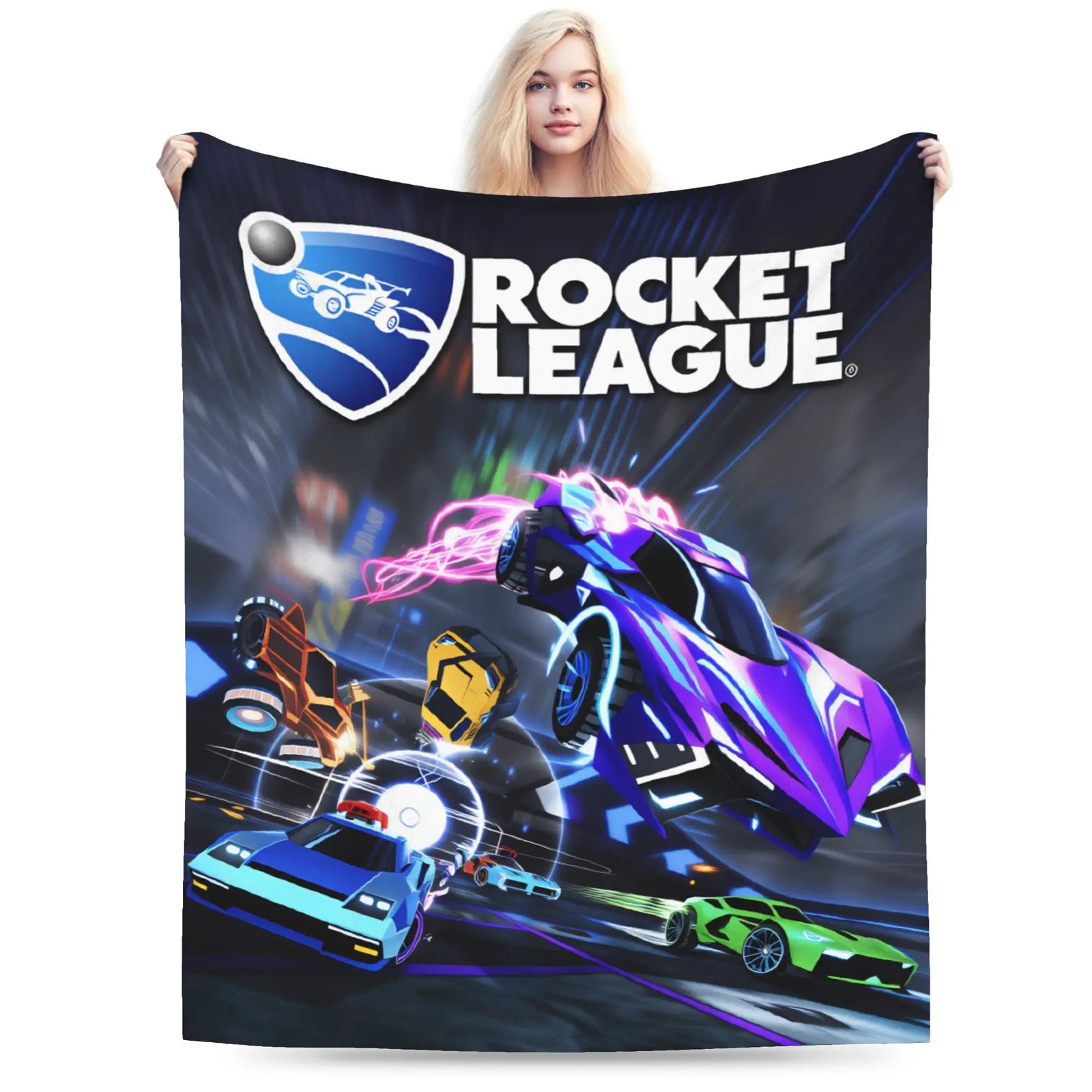 Rocket League throw blanket soft gaming flannel blanket