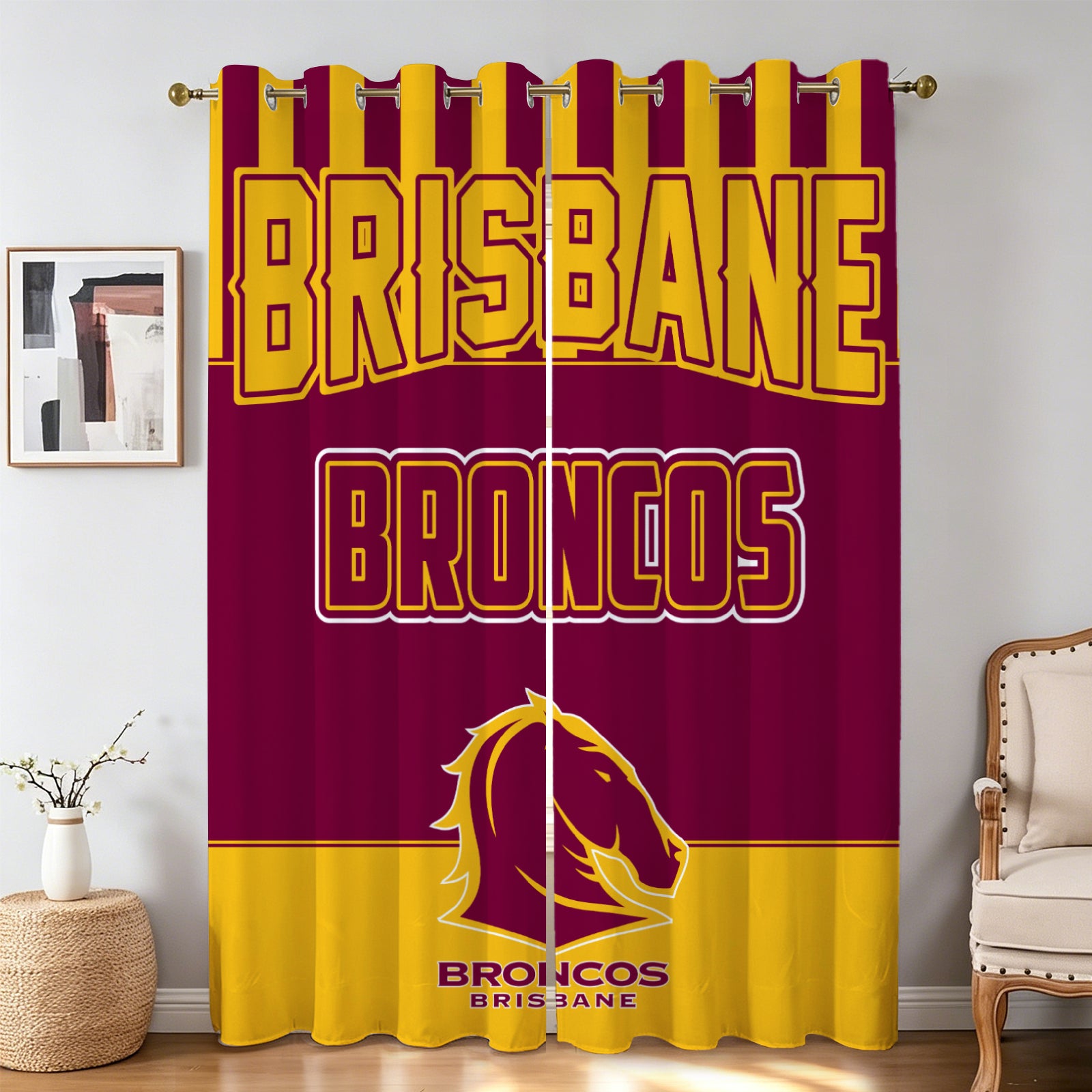 rugby fan room window panels
