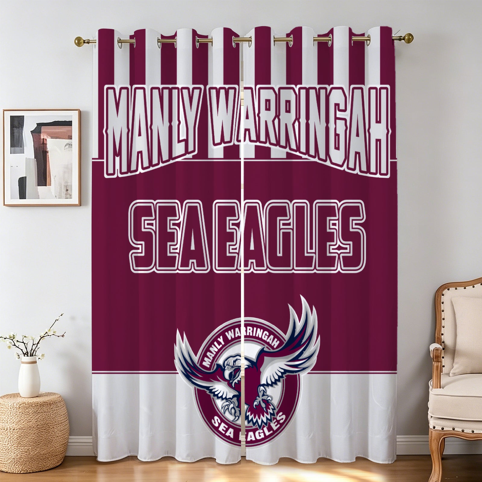 rugby themed curtains bedroom
