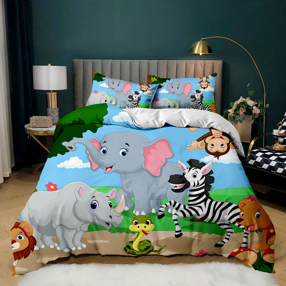 safari animal bedding unique design