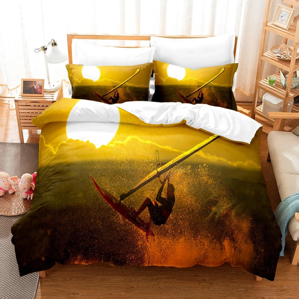 Surfboard bedding modern design