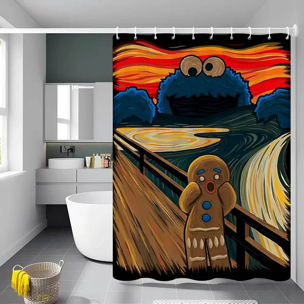 Sesame Street bath curtain gift for children