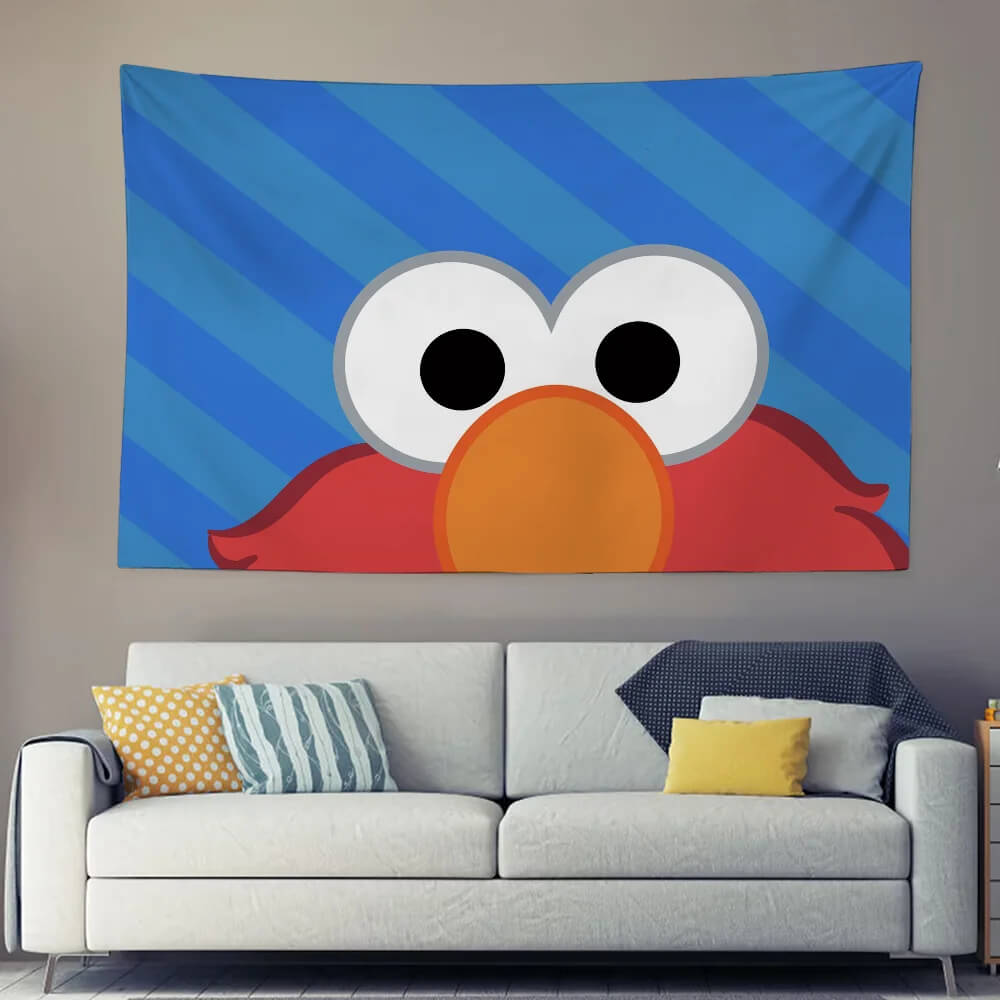 Colorful Sesame Street wall hanging for kids room