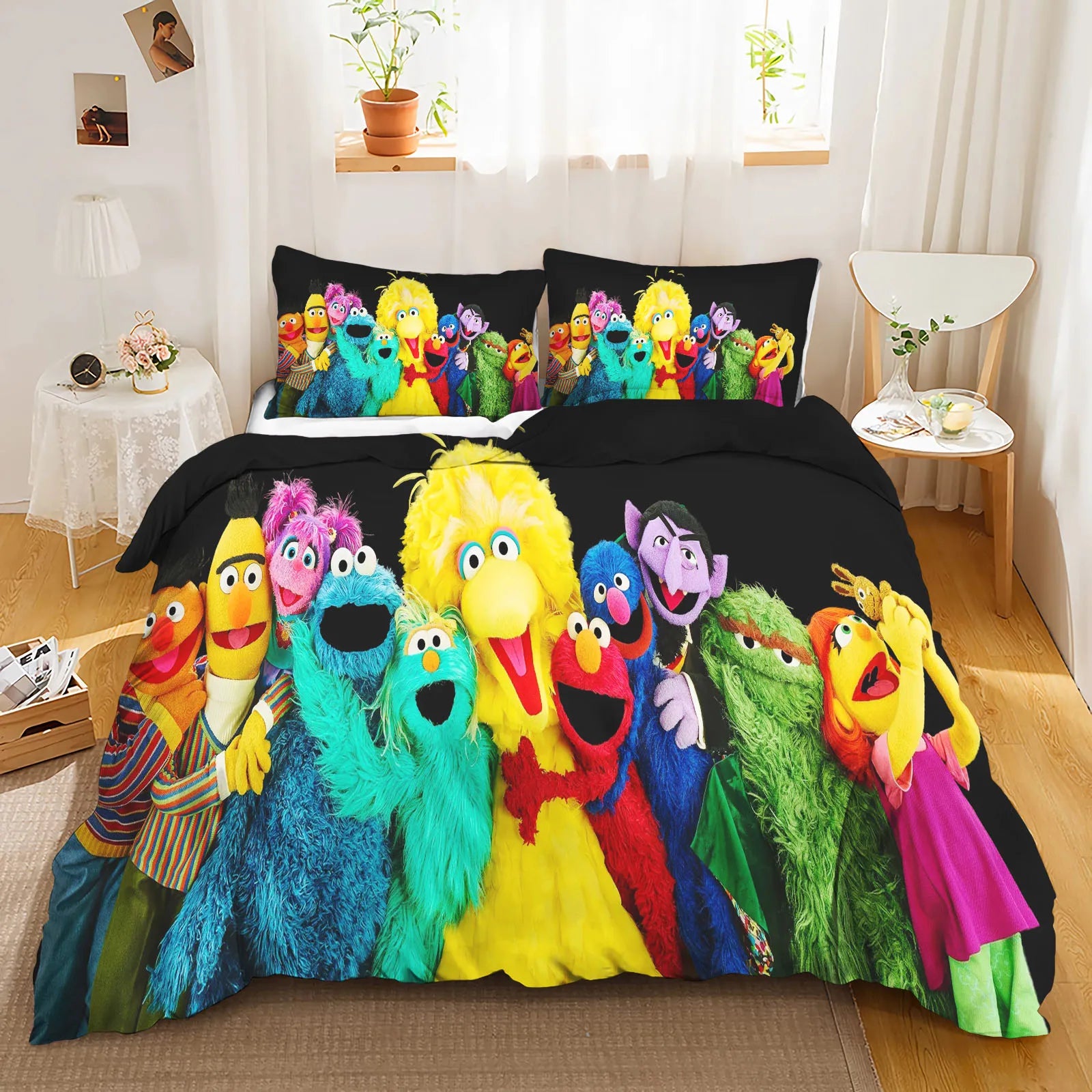 Sesame street characters doona cover
