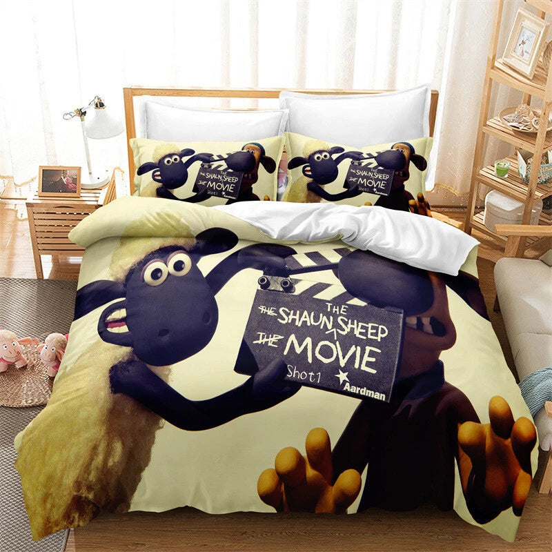 shaun the sheep doona cover single size