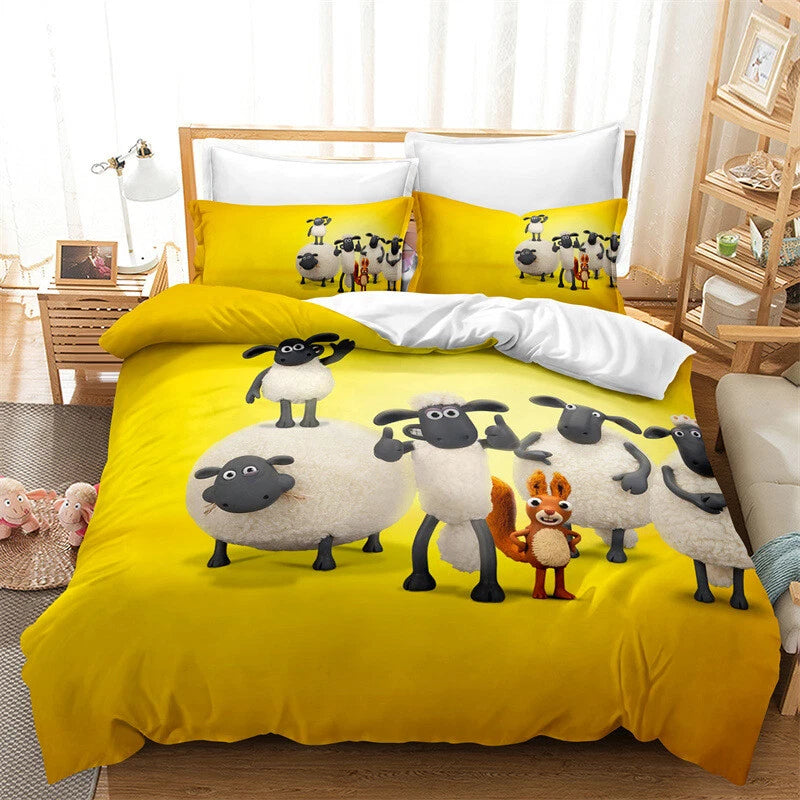cartoon character bedding set