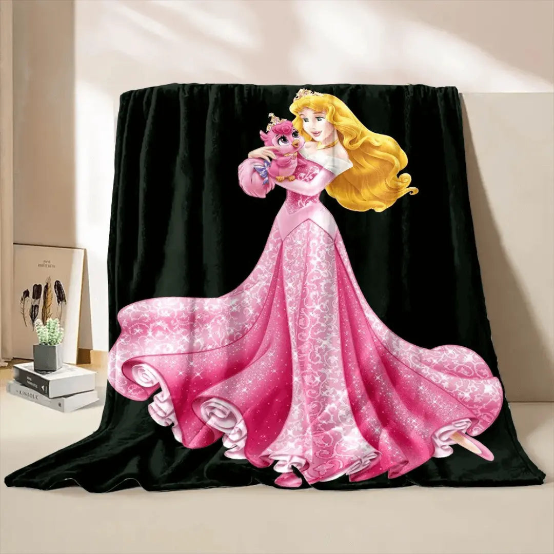 Sleeping Beauty Aurora Princess Kids Fleece Throw Blanket