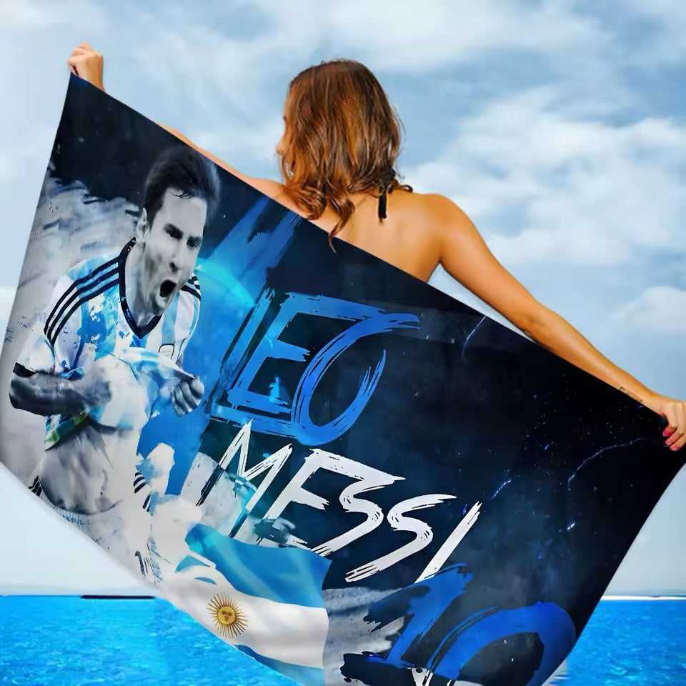 Soccer legend Messi towel