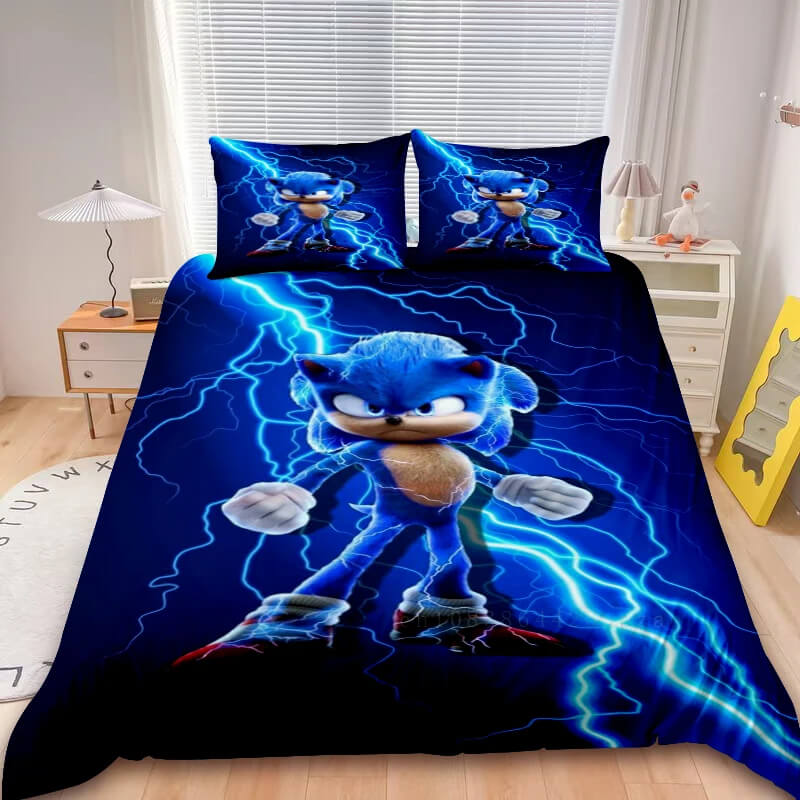 Sonic video game bedding for boys and girls