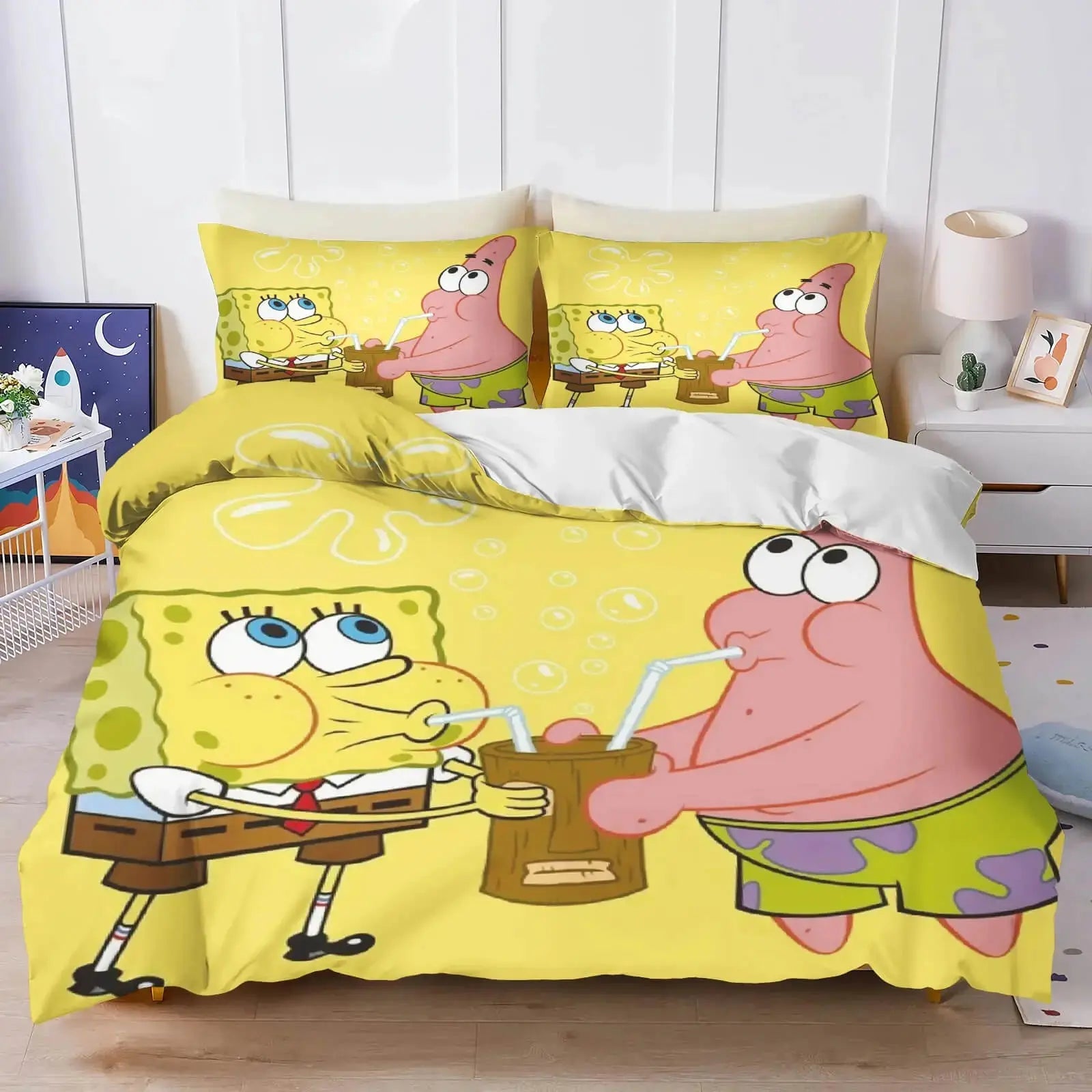 Spongebob Squarepants Cartoon Quilt Cover Zirconic