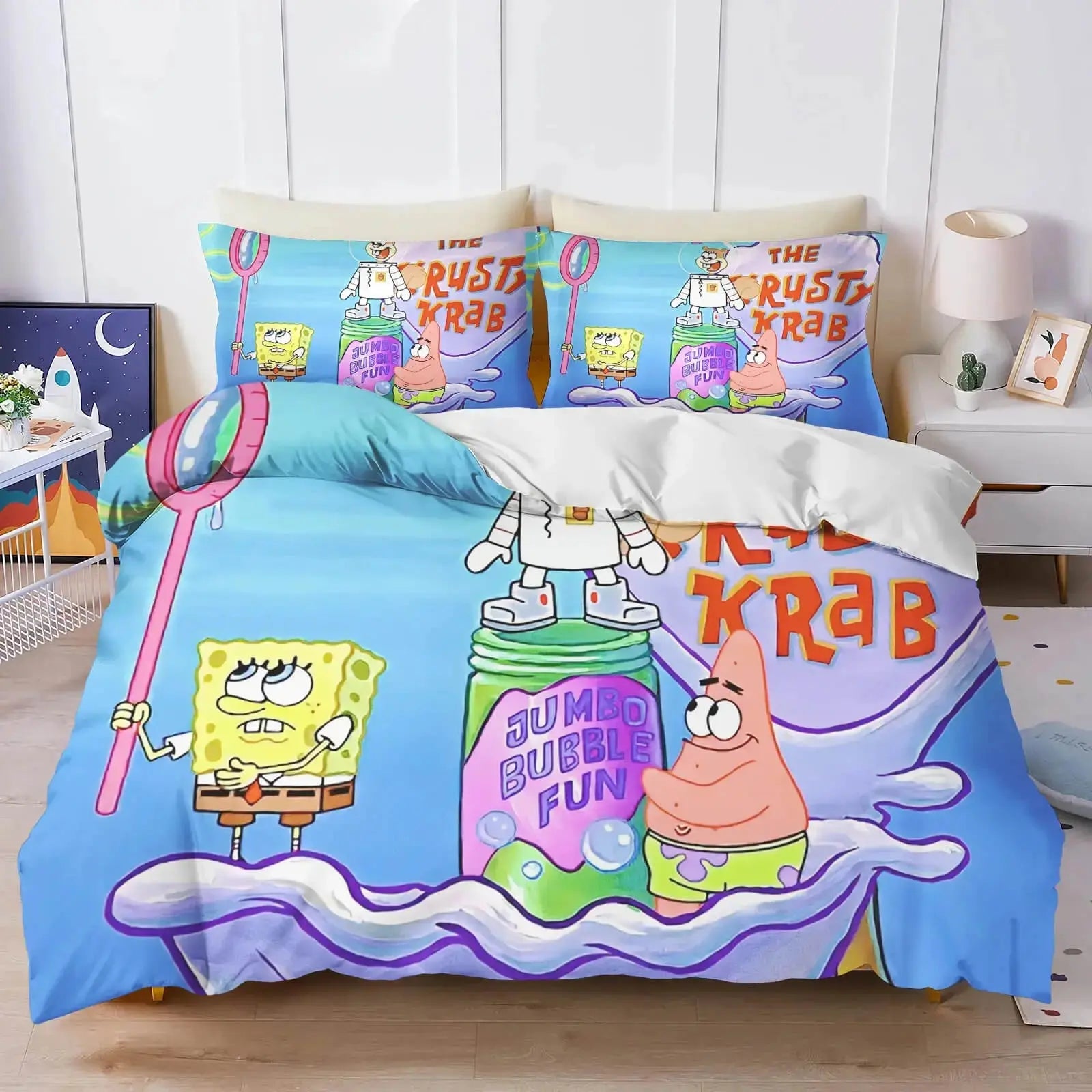 Spongebob Squarepants & Sandy Cheeks Duvet Cover Zirconic