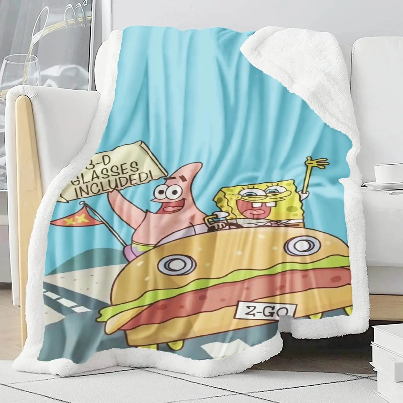Spongebob Patrick Star Kids Throw Blanket Zirconic