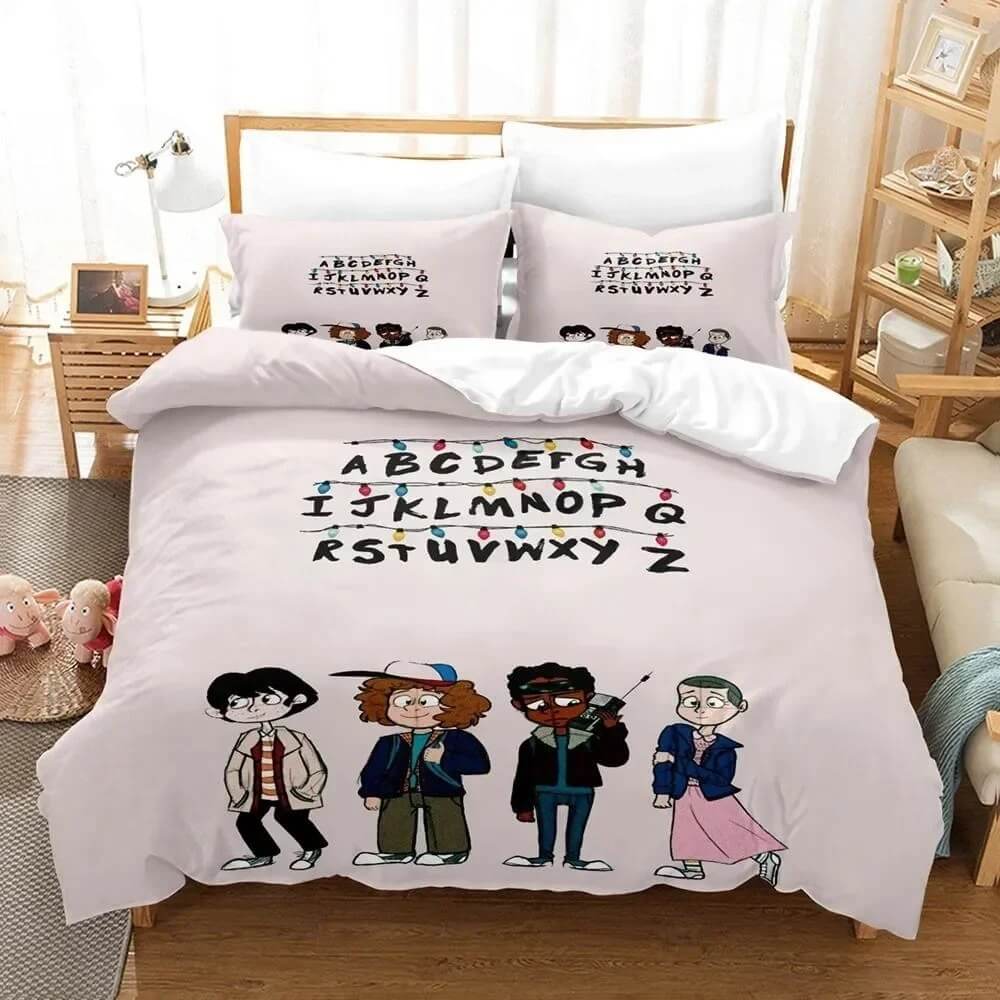 3D Stranger Things Duvet Cover Set for Kids and Teens Bedroom