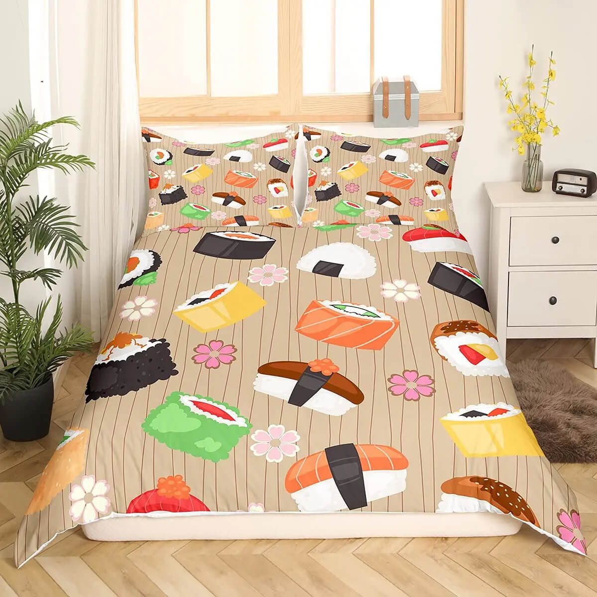 sushi bedding stylish room