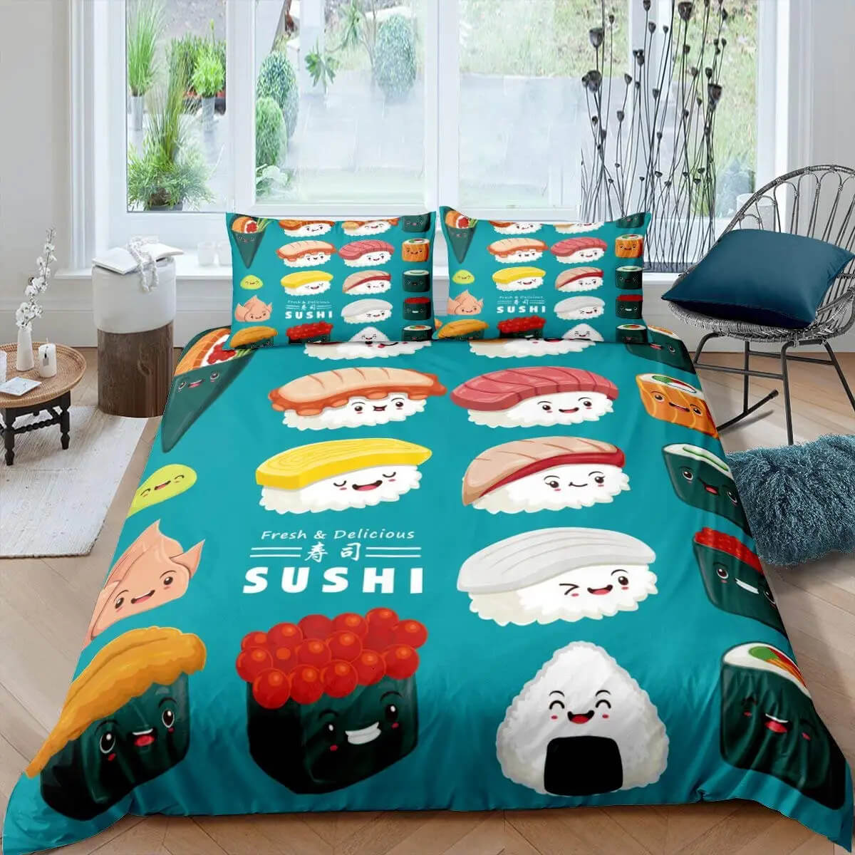 sushi doona cover kids cute design