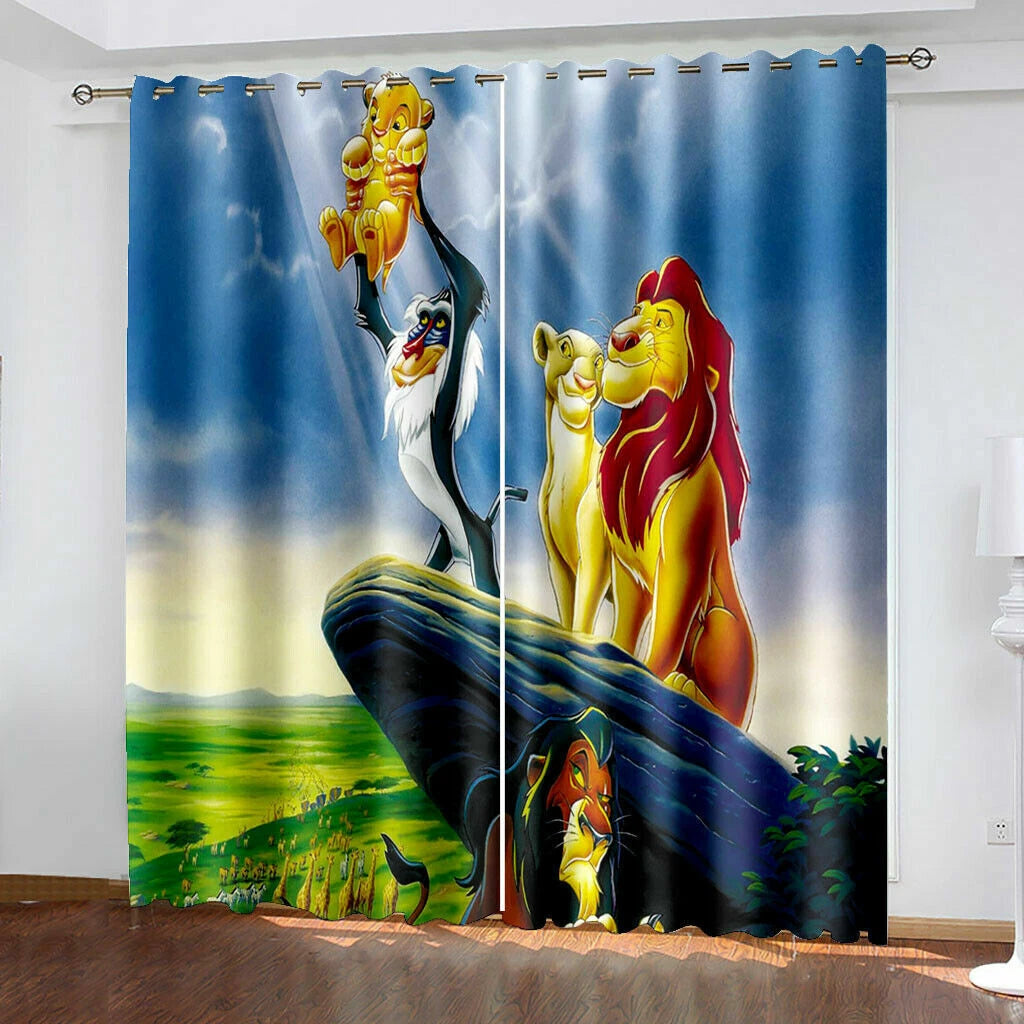 The Lion King room decor curtains