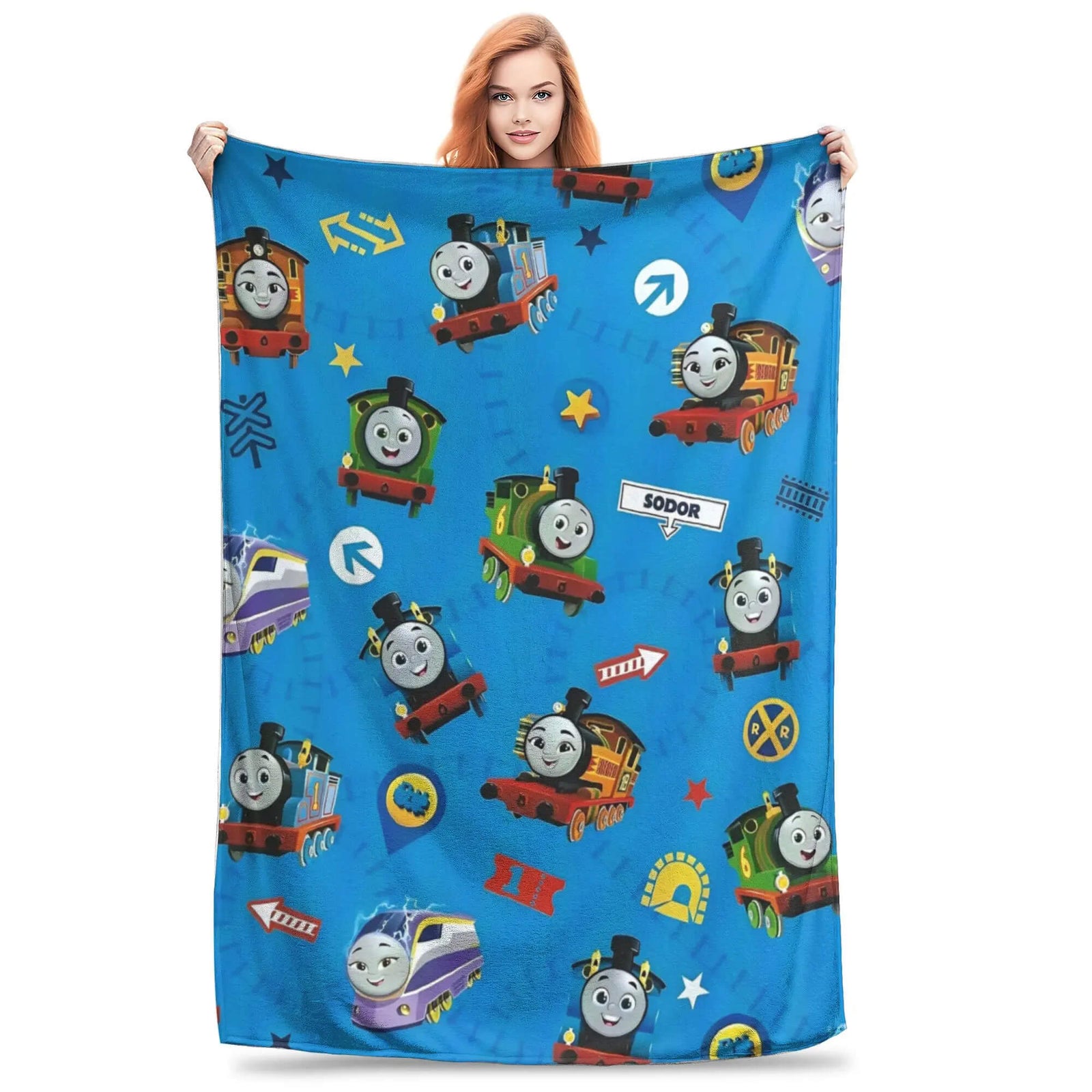 Thomas the Tank Engine children’s plush travel blanket