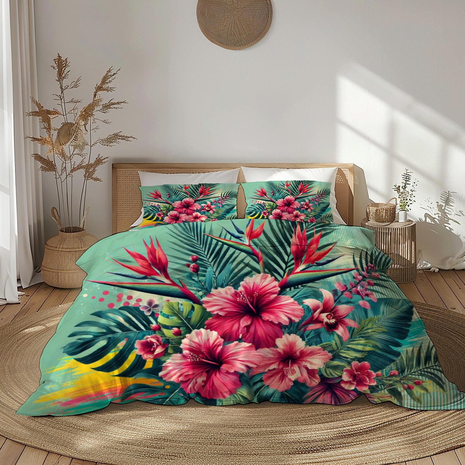botanical bedding home decor