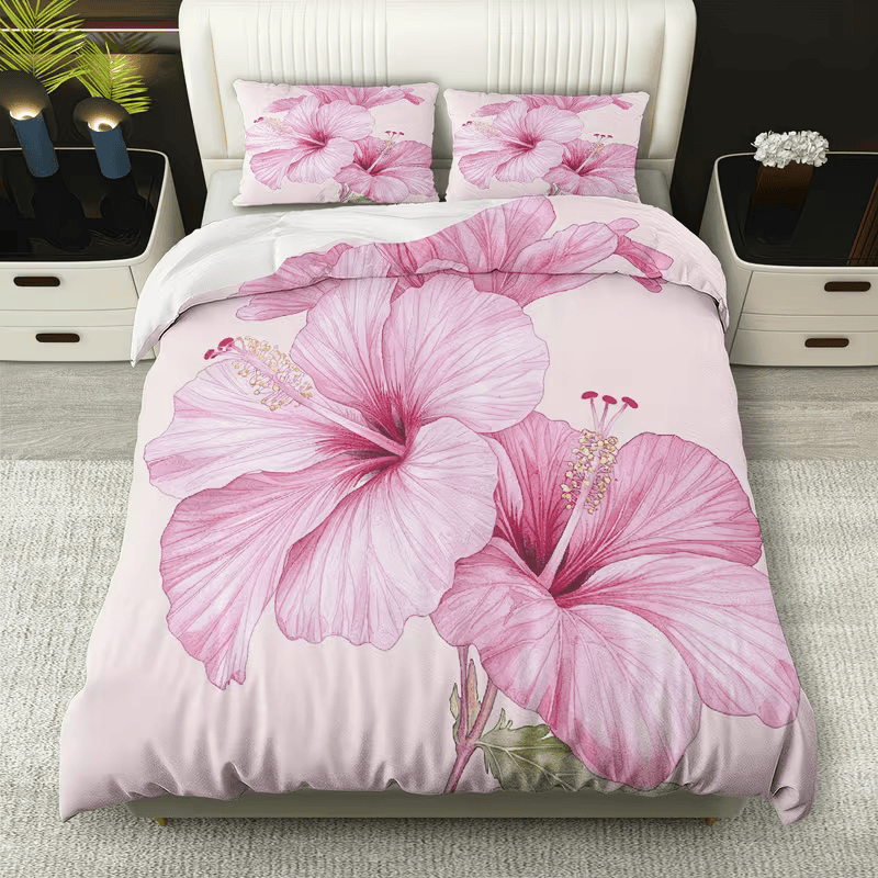 hibiscus bedding aesthetic