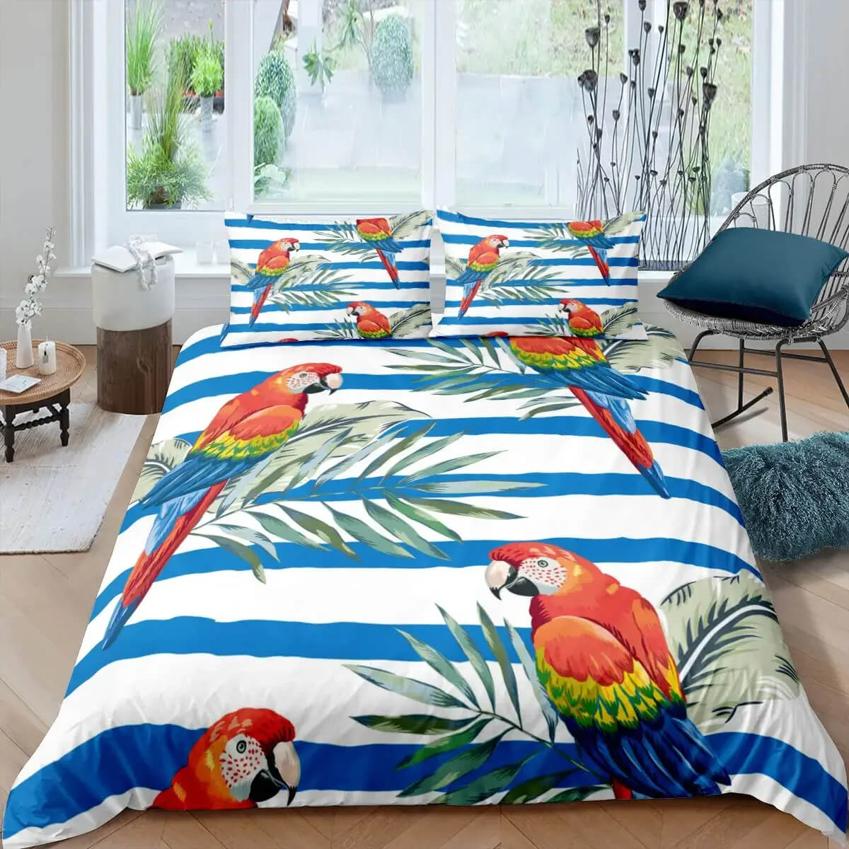 parrot bedding home decor