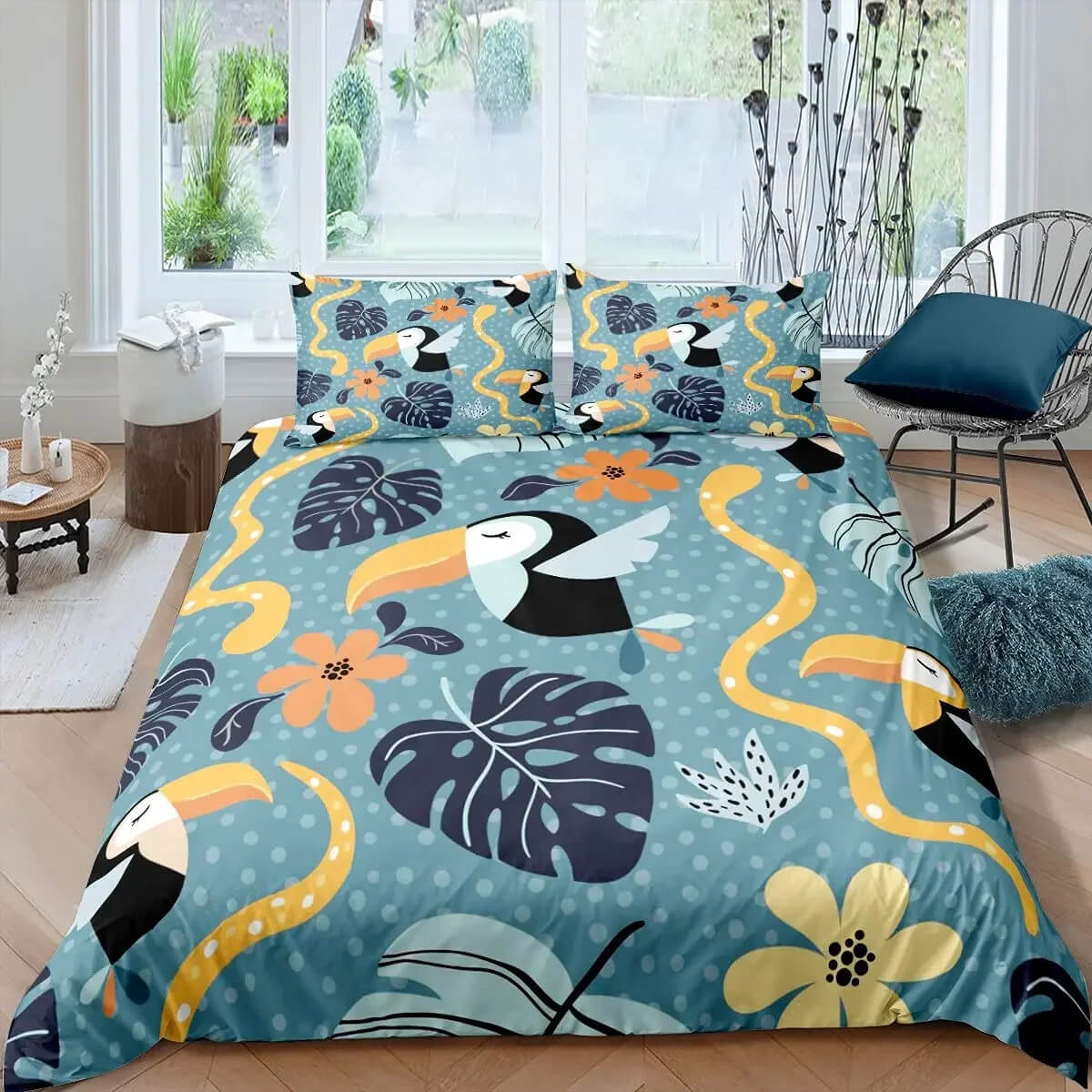 tropical bedroom decor bedding