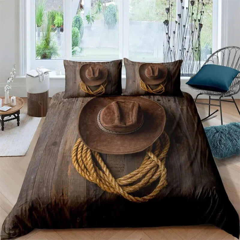 Boys western theme bedding