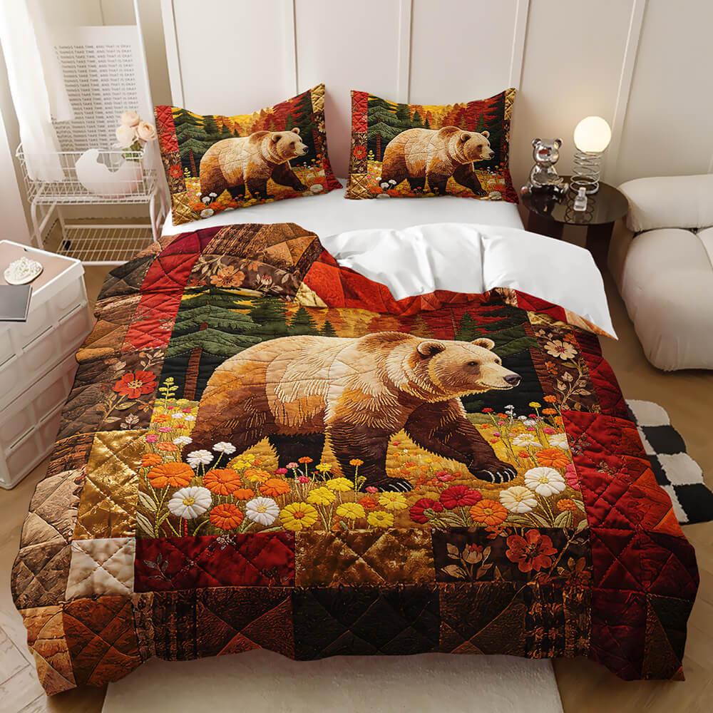 Wild bear bedding for kids teens and adults