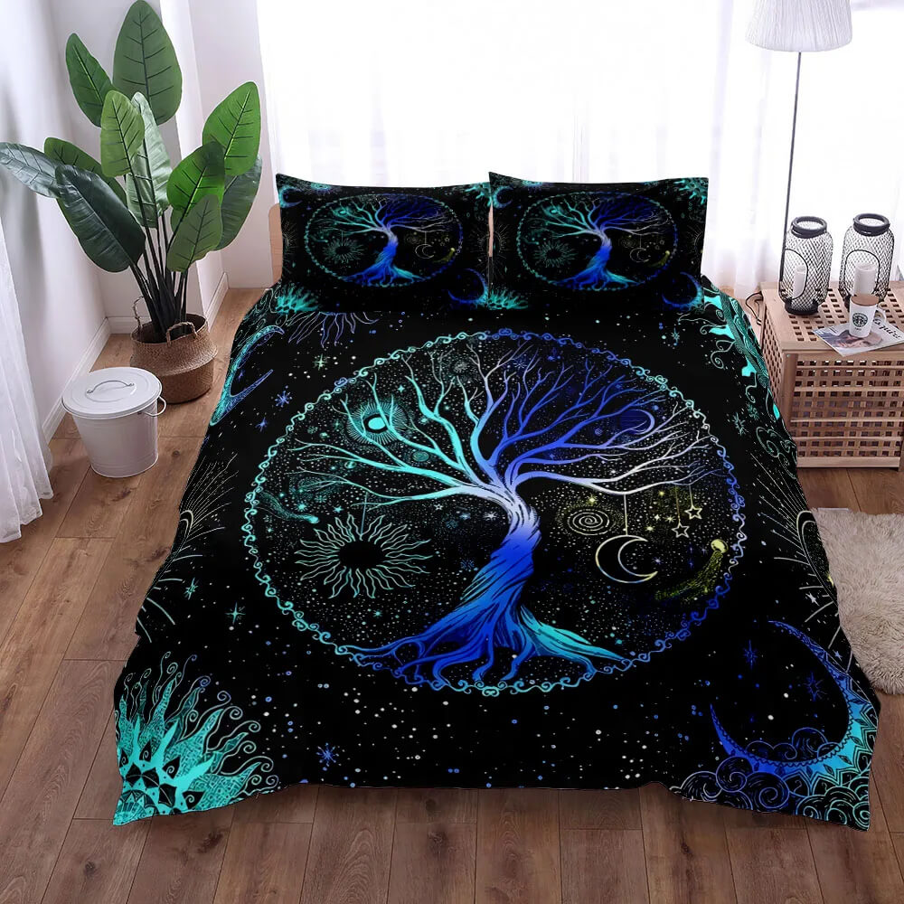 Norse mythology bedding set detailed print
