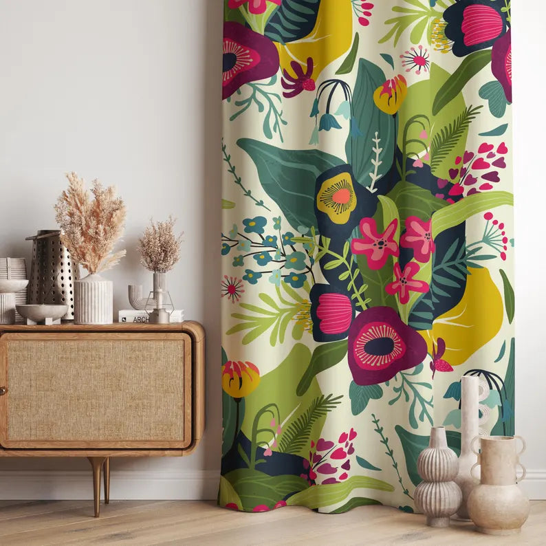 botanical curtains