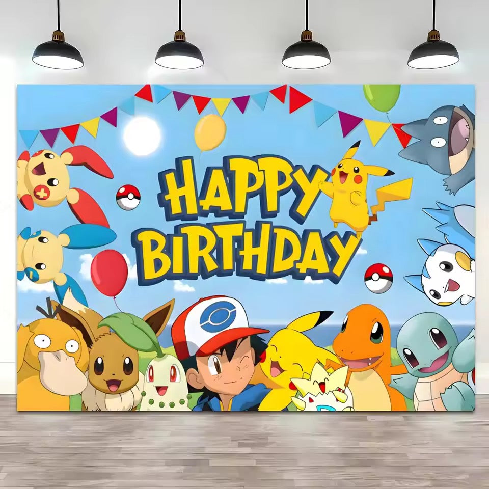 boys and girls birthday banner