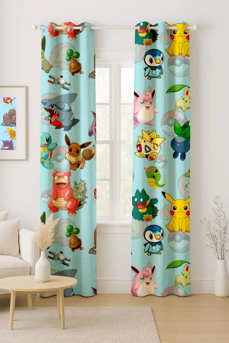 cartoon curtains for kids