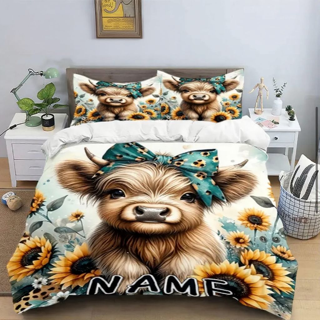 custom name quilt cover