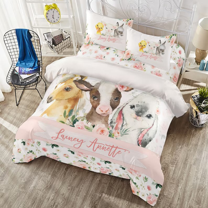 custom printed kids quilt cover