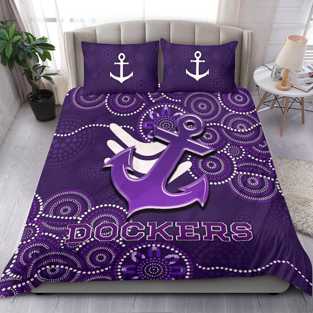 Fremantle Dockers AFL bedroom set, premium quilt & doona cover for kids and adults