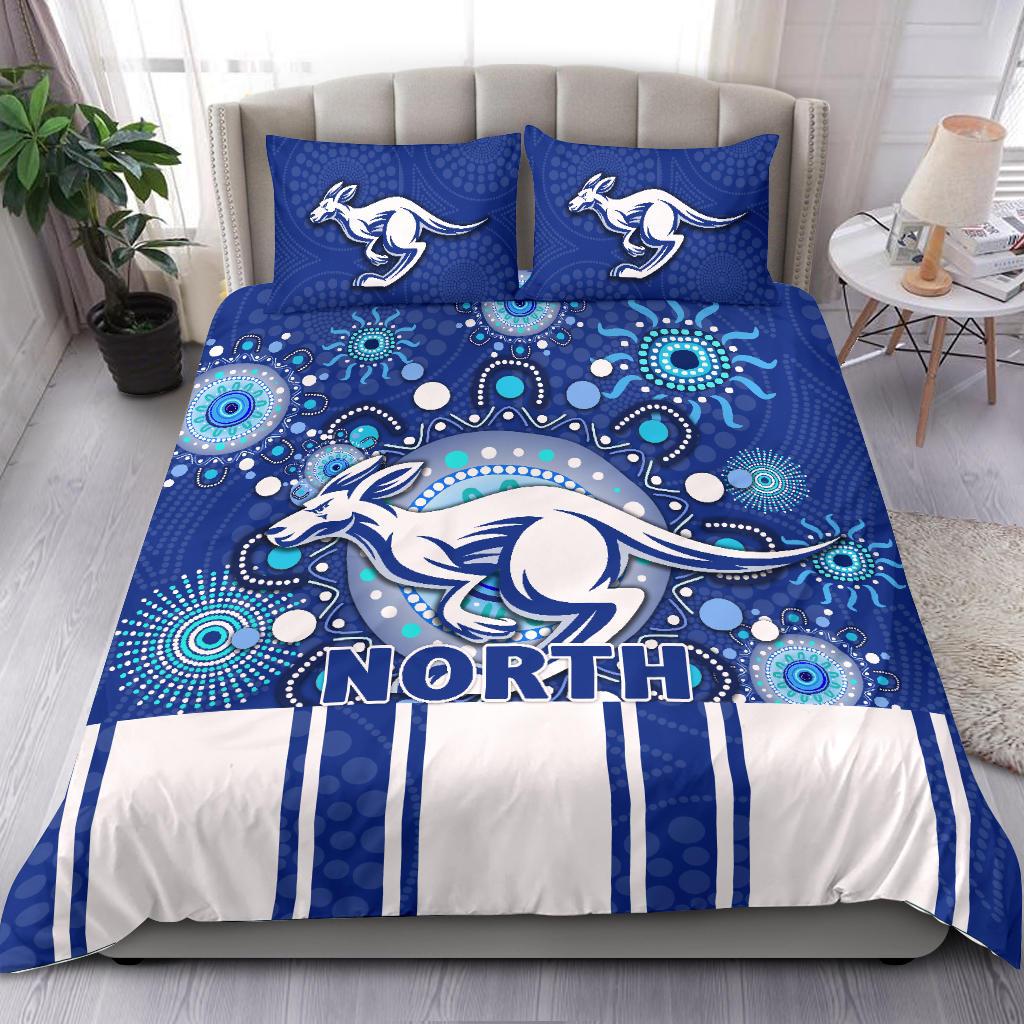 North Melbourne Kangaroos AFL doona cover set, ideal for kids and teens