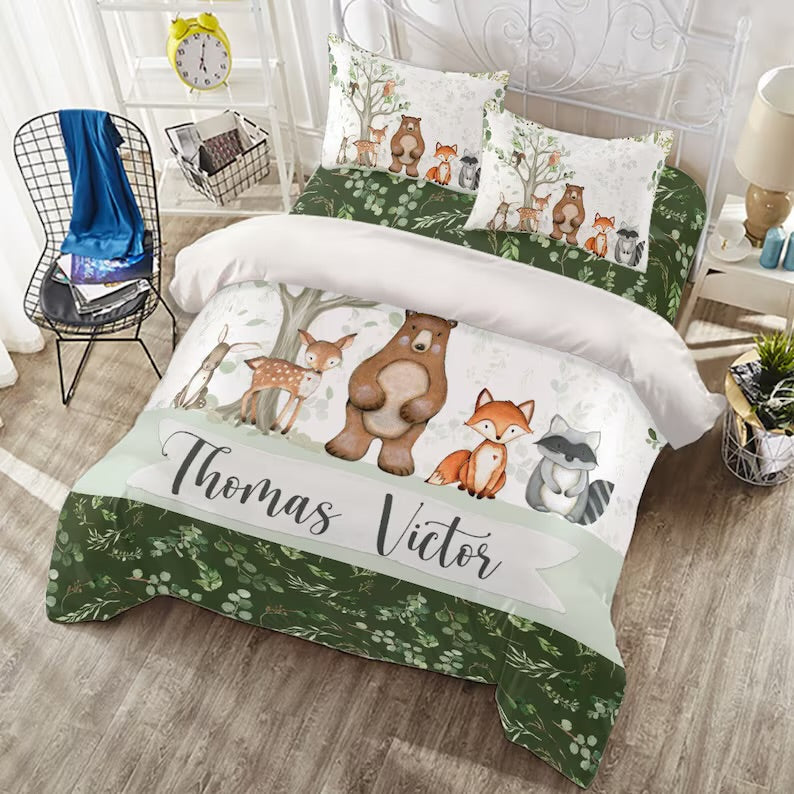 personalised toddler bedding