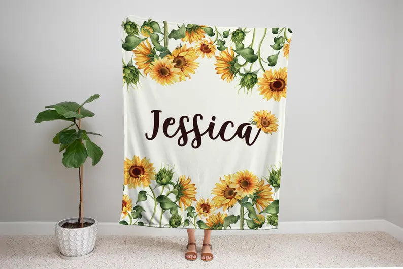 plush name blanket