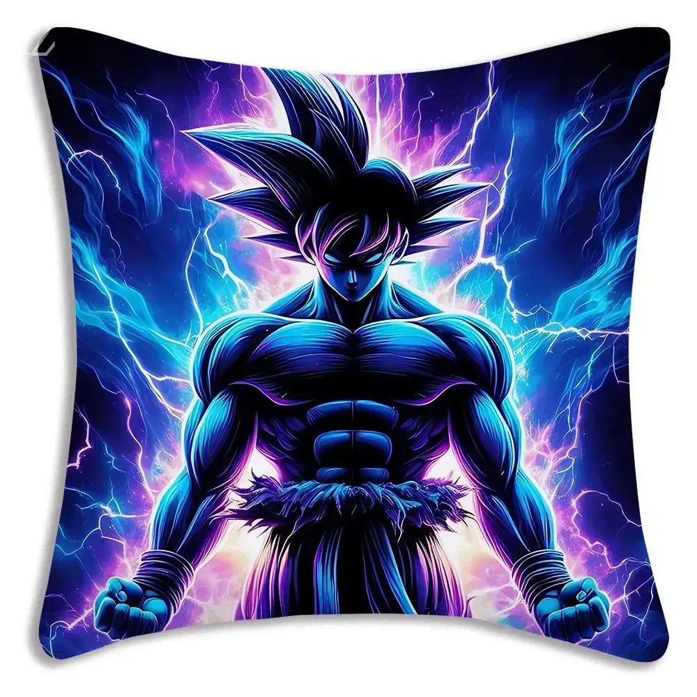 Colorful anime throw pillow cover for kids’ room decor