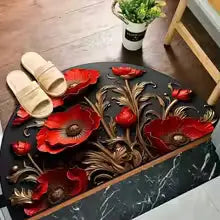 Half circle, half moon, and semi-circle rugs for doorways, kitchens, bathrooms, entryways, fireplaces, and outdoor décor – stylish and anti-slip floor mats from Zirconic